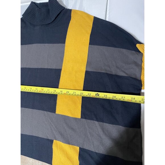 Jones New York Women's Color Block Turtleneck Sweater Long Sleeve Size L - Picture 15 of 15